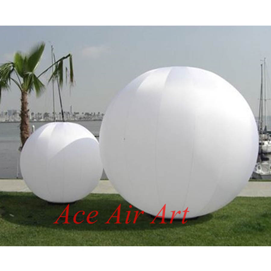 Party Event Supplier - كرة بيضاء قابلة للنفخ، زينة للحفلات