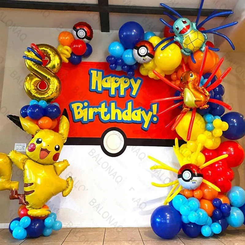 Balloon Arch Kit - 84 قطعة من بالونات بيكاتشو لتزيين