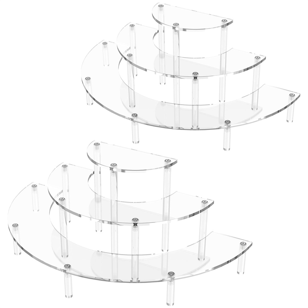 Cupcake Stand Tier - حامل عرض أكريليك بثلاث طبقات على
