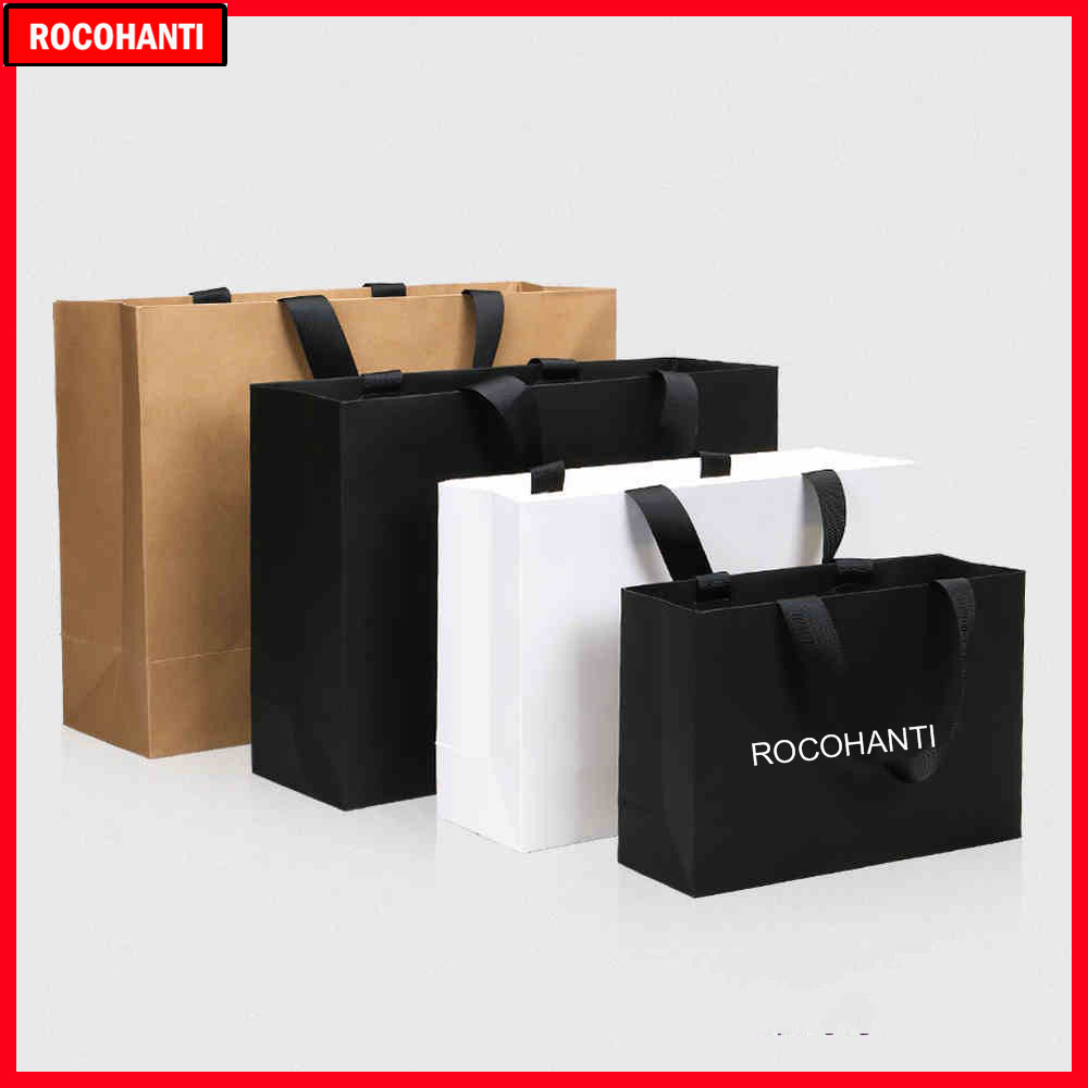 Event Party Shop - 50 قطعة حقيبة تسوق ورقية بشعار
