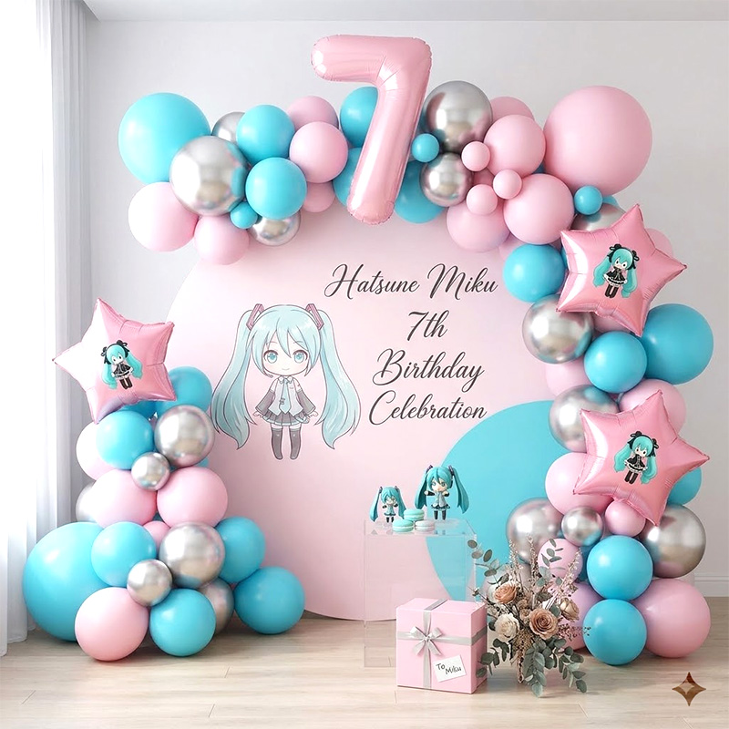 Balloon Arch Kit - مجموعة أقواس بالونات هاتسوني ميكو للمغني