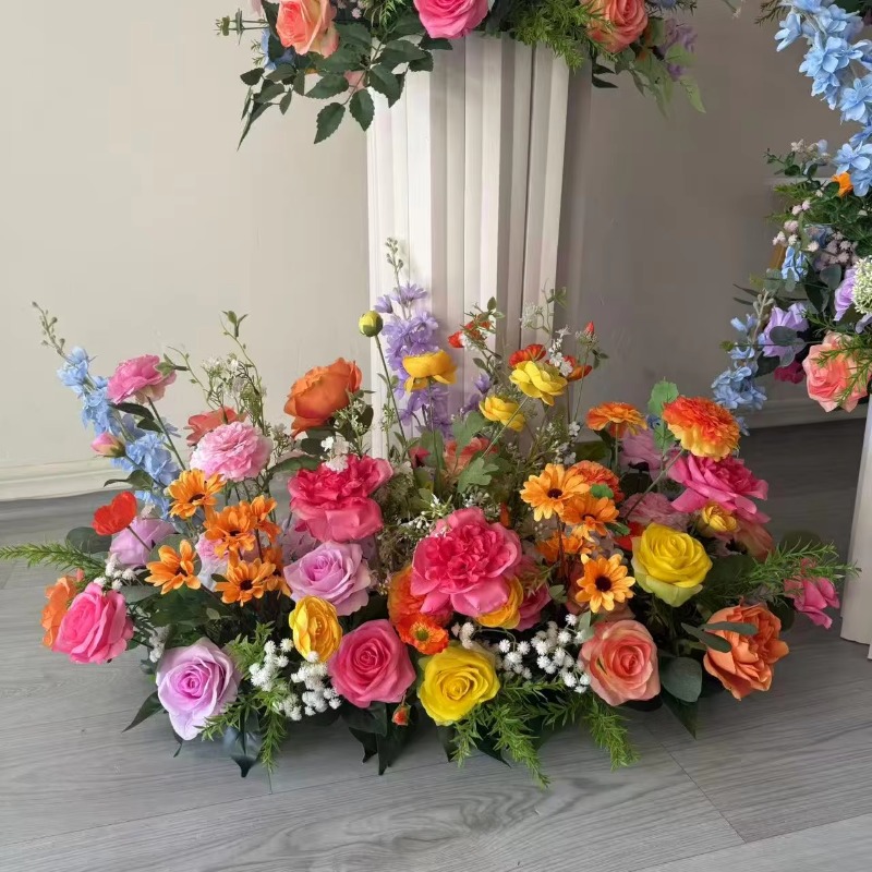 شرائط زهور بيضاء وخضراء، مناسب - مراجعة Dessert Table Backdrop وسعره