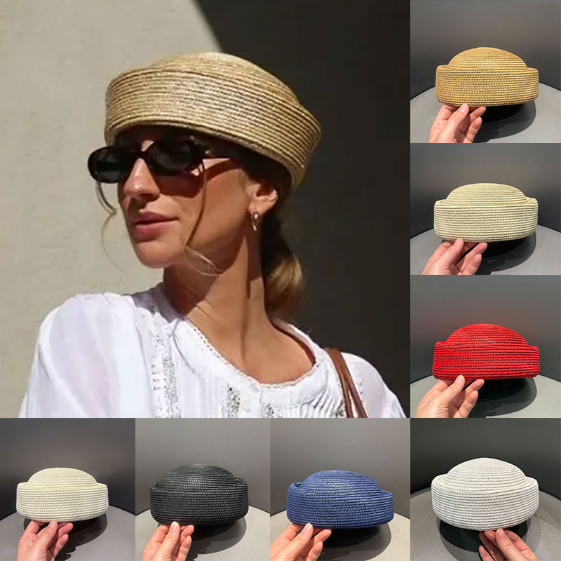 قبعة صيفية جديدة مصنوعة يدويًا - مراجعة Paper Straw Color وسعره