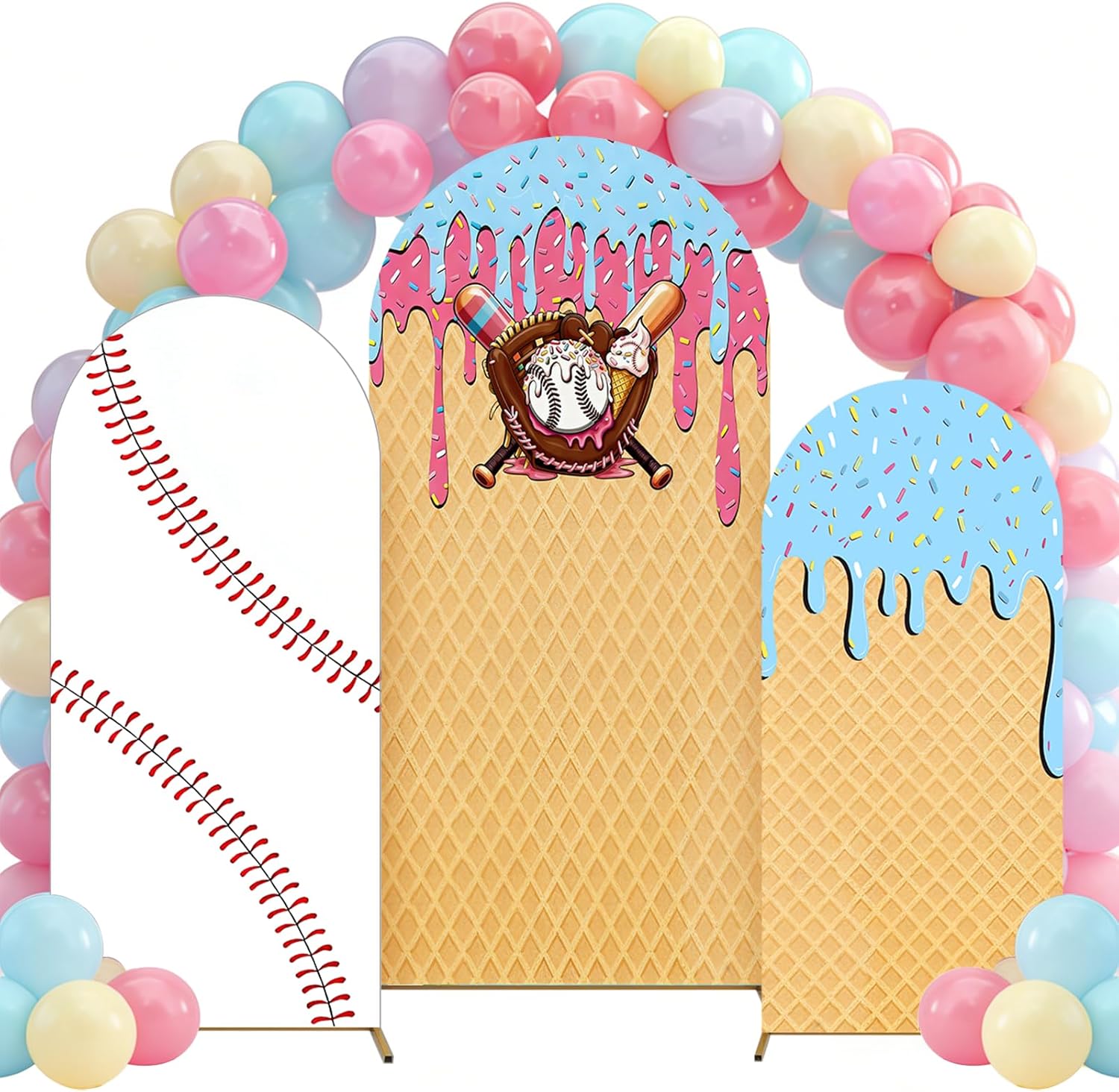 غطاء خلفية على شكل قوس بتصميم  - مراجعة Dessert Table Backdrop وسعره
