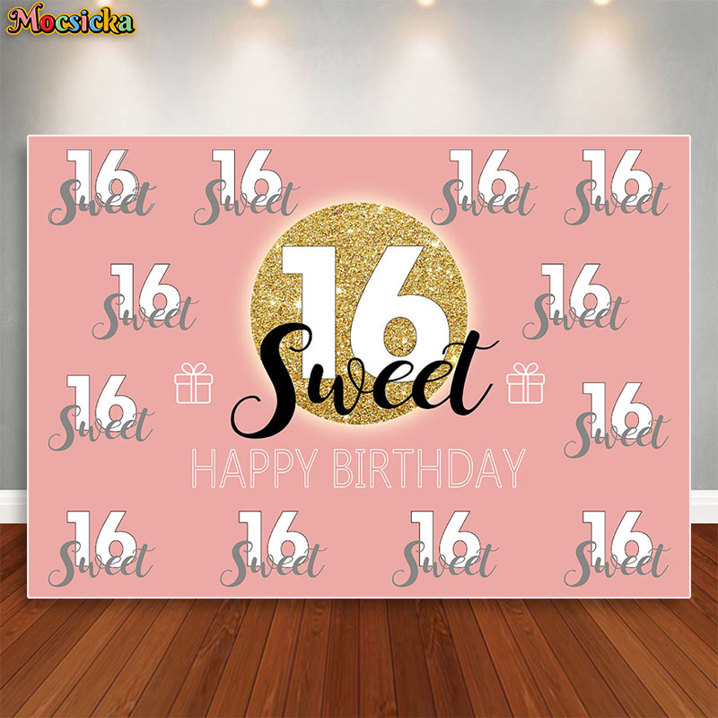 Mocsicka الحلو 16 عيد ميلاد خل - مراجعة Dessert Table Backdrop وسعره