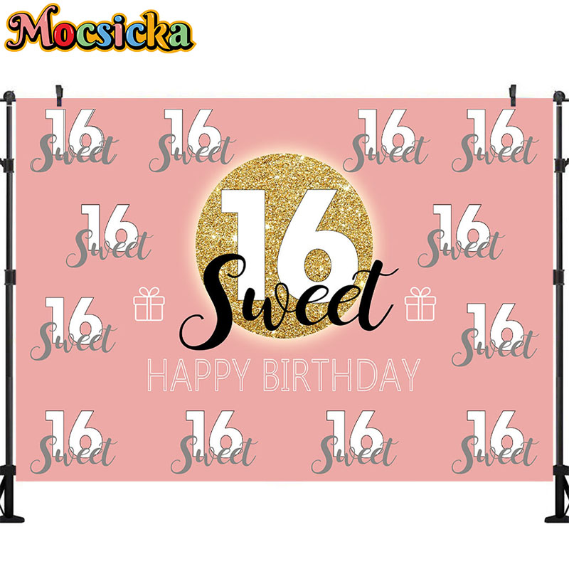 Mocsicka الحلو 16 عيد ميلاد خل - مراجعة Dessert Table Backdrop وسعره