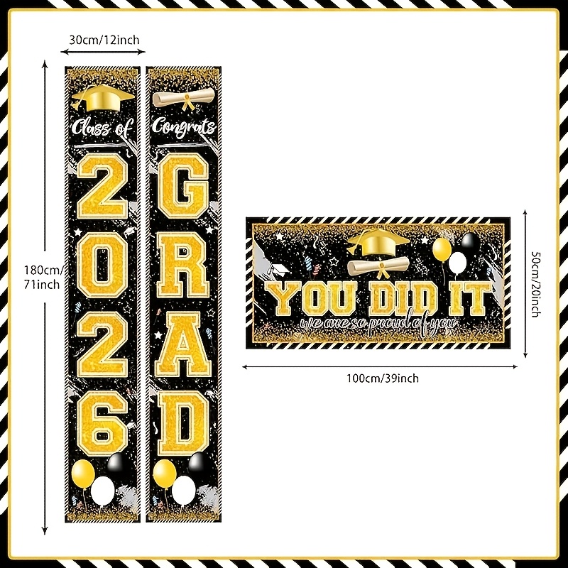 لافتات تخرج ثنائية الأبعاد مكو - مراجعة Party Banner Gold وسعره
