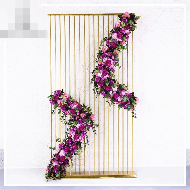 لامعة الذهب إطار معدني زهرة قو - مراجعة Dessert Table Backdrop وسعره