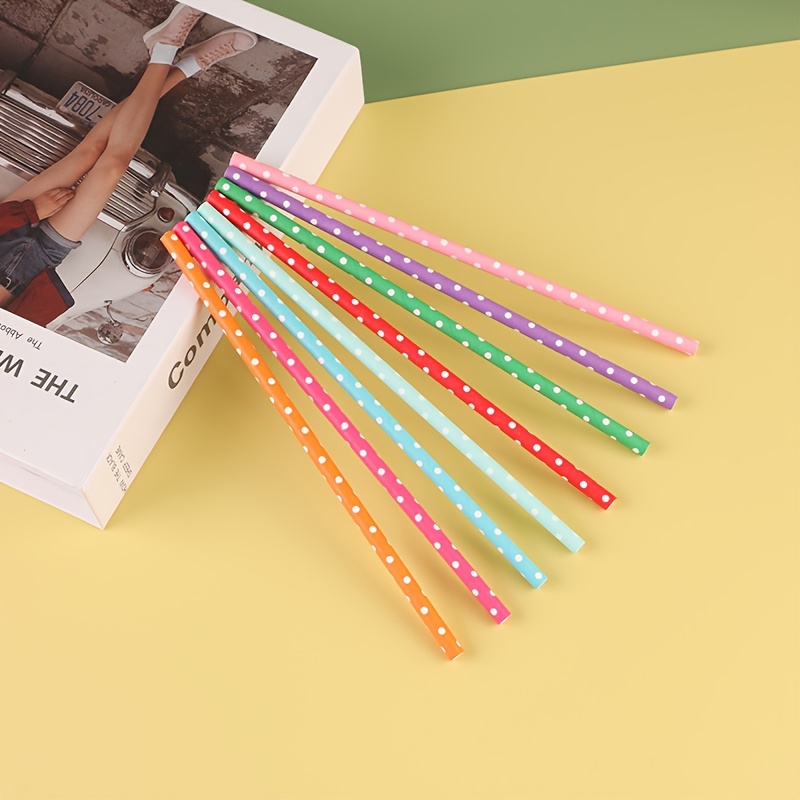 100 قطعة من شفاطات الورق الملو - مراجعة Paper Straw Color وسعره