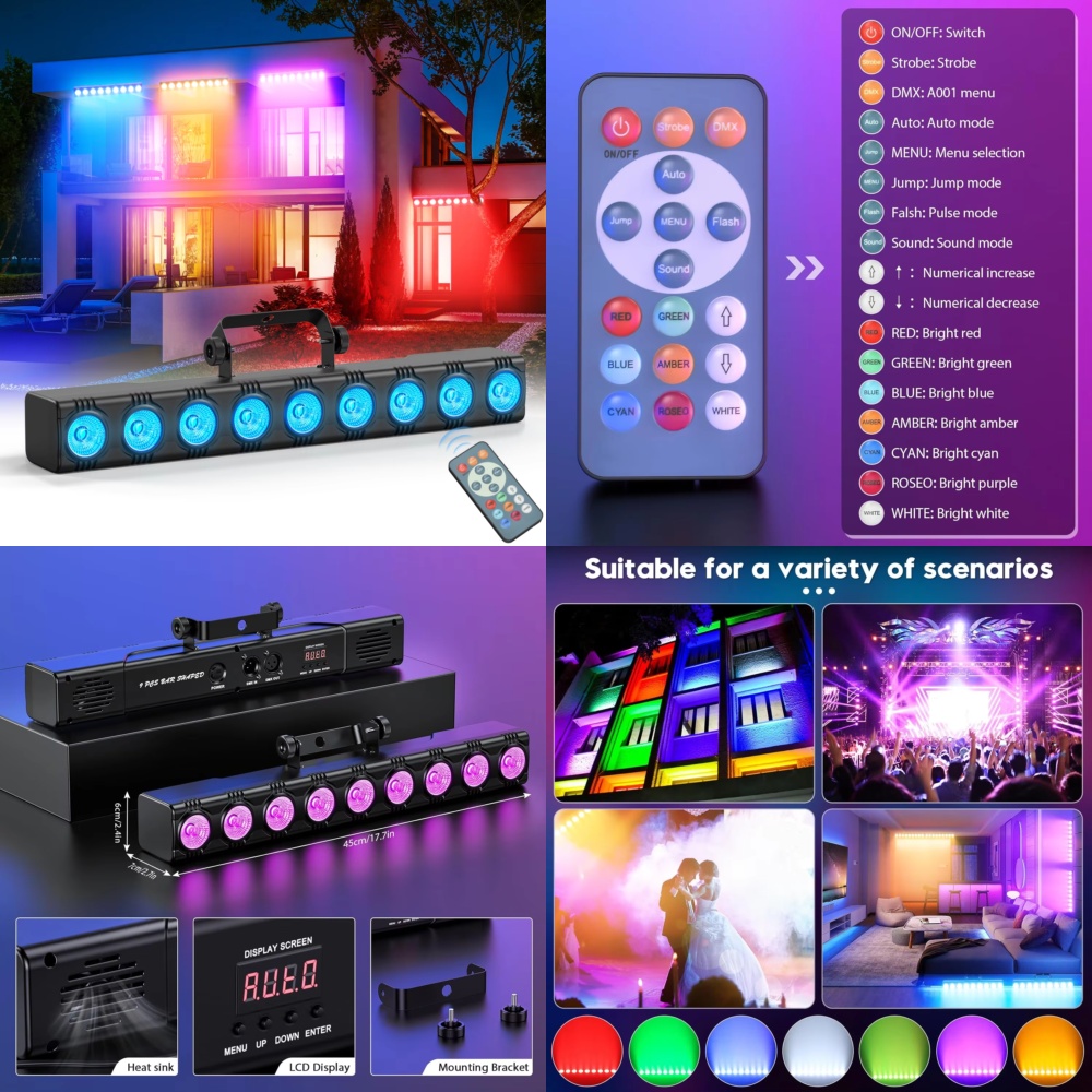 إضاءة جدارية RGB بقوة 36 واط ل - مراجعة Event Party Dj وسعره