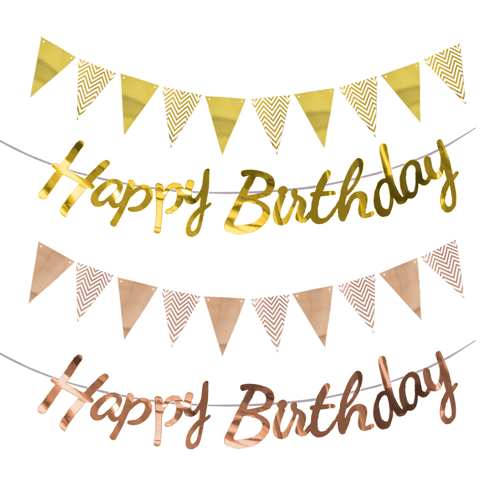 لافتة عيد ميلاد سعيد، أعلام مع - مراجعة Party Banner Gold وسعره