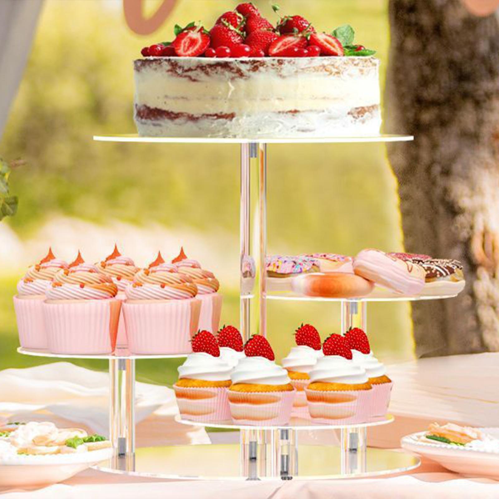 حامل كب كيك حامل أكريليك 4 طبق - مراجعة Cupcake Stand Tier وسعره