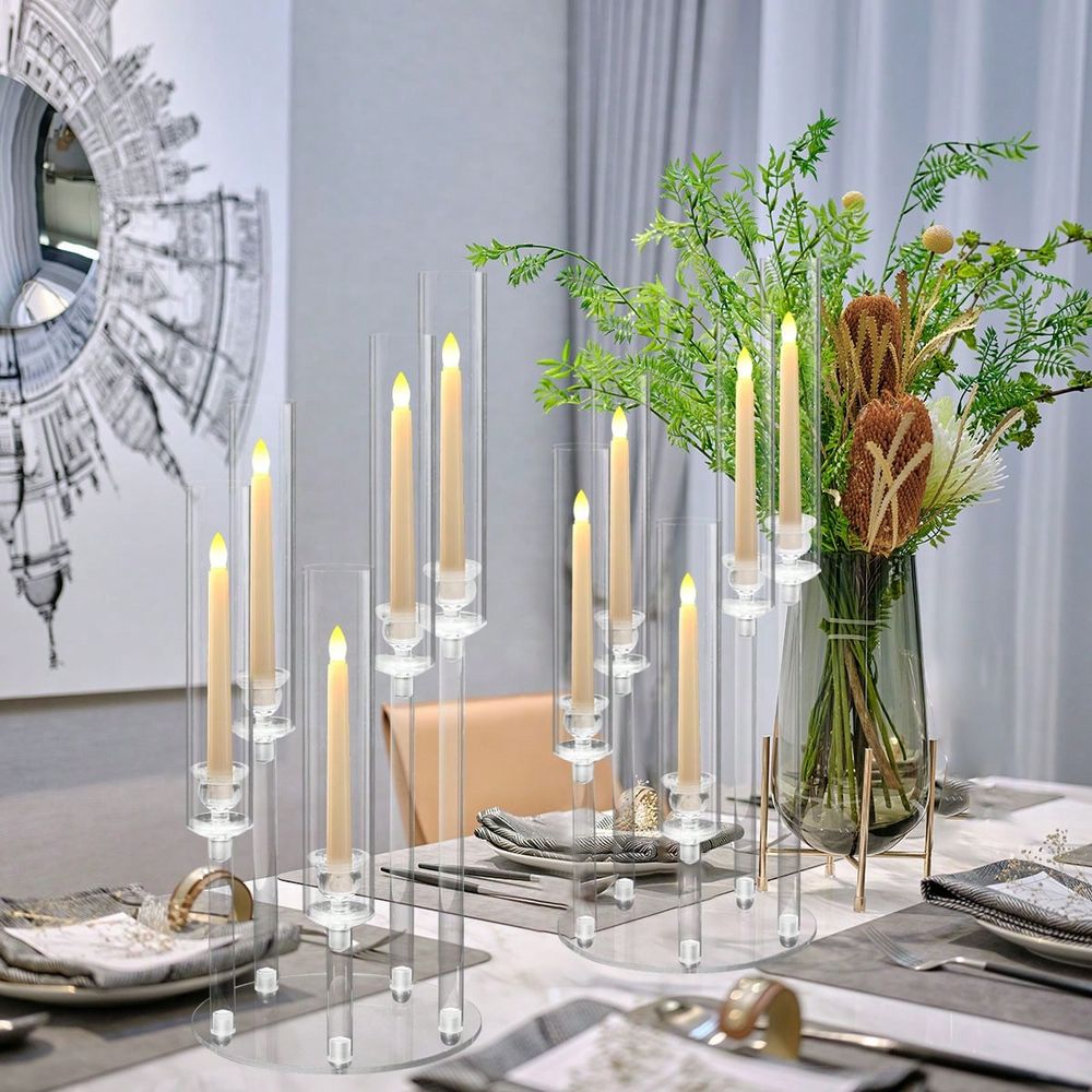 شمعدان أكريليك بخمسة أذرع لتزي - مراجعة Centerpiece Stick وسعره