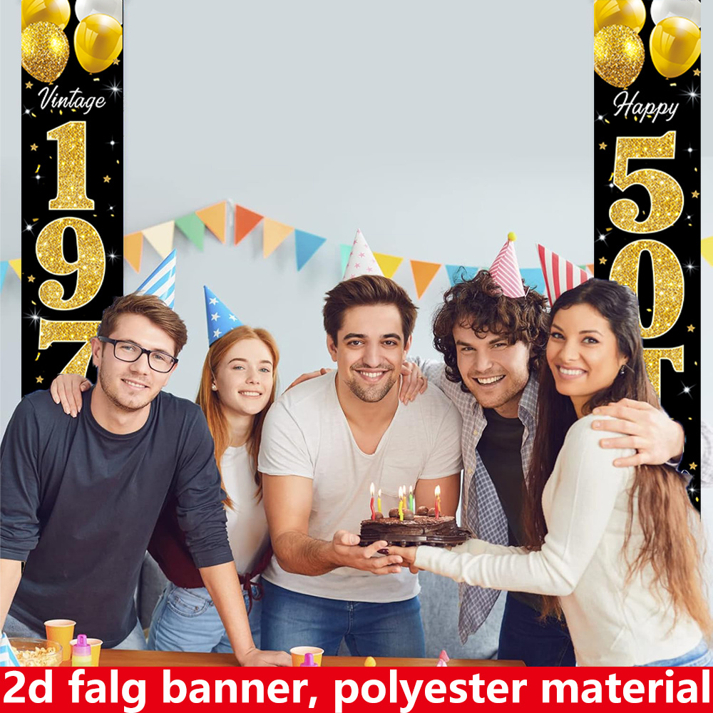 لافتة مسطحة ثنائية الأبعاد، لا - مراجعة Party Banner Gold وسعره